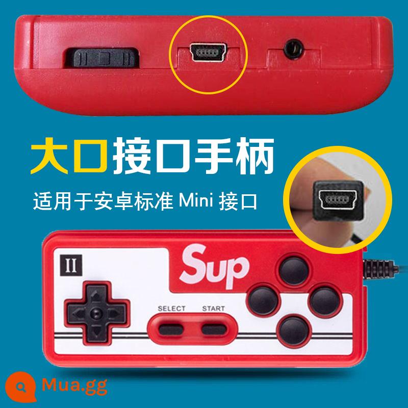 Sup Máy Chơi Game Cầm Tay Phụ Kiện Kích Thước Miệng Đính Đá Tay Cầm Đôi BC5C Pin 1020 MAh AV Cáp Truyền Hình - Máy chơi game SUP tay cầm đặc biệt [miệng lớn] miệng hình thang