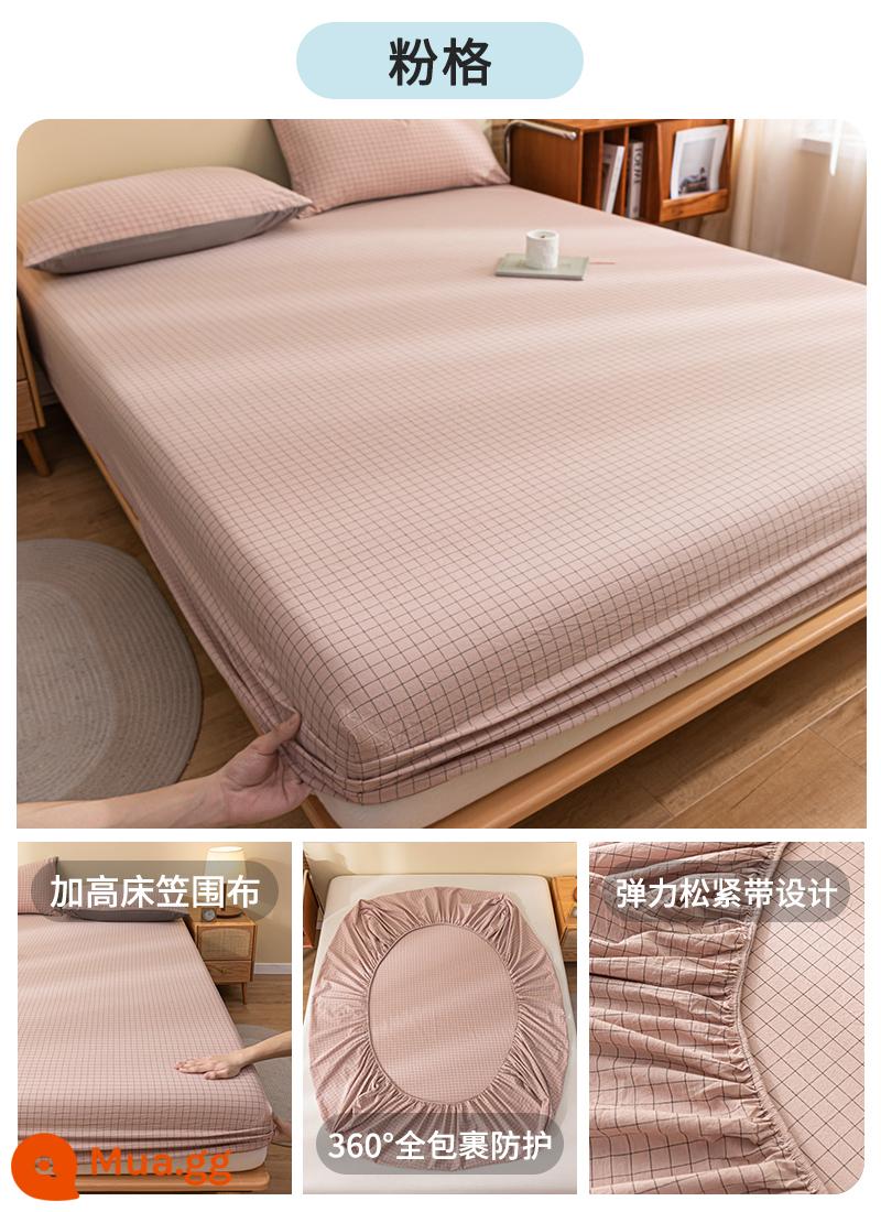 Cotton Giặt Cotton Trang Bị Tấm Đơn 100 Cotton Trải Giường Ký Túc Xá Đơn Tấm Bảo Vệ Nệm Vỏ Gối 3 Bộ 3 - Xiaofenge [100% cotton đã giặt]