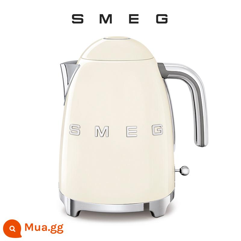 Ấm Siêu Tốc SMEG/Smeg KLF03 Điện Retro Hộ Gia Đình Tự Động Tắt Nguồn Công Suất Lớn Inox Nhanh Nồi - màu trắng sữa