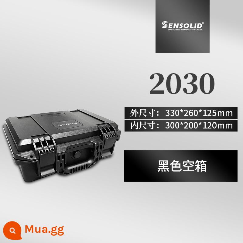 Hộp lưu trữ dụng cụ cầm tay bằng nhựa chống thấm nước và chống sốc thiết bị đo đạc chính xác tùy chỉnh hộp bảo vệ an toàn - 2030 hộp trống màu đen