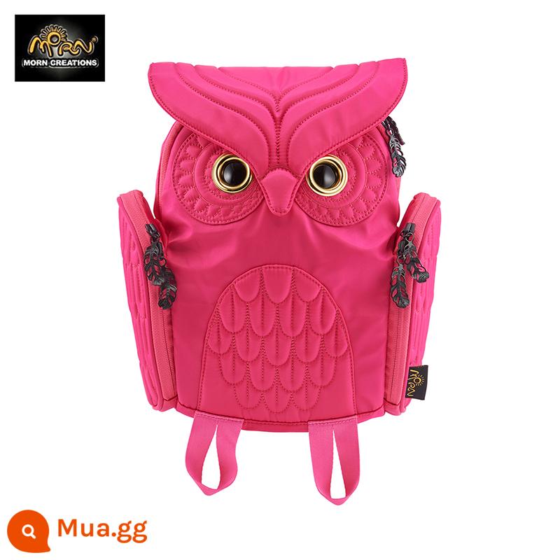 Phòng trưng bày thiết kế Hồng Kông Morn Creations Ba lô Owl Phong cách Âu Mỹ Túi thông thường Dung tích lớn Thời trang - Hồng size S (OW-306)