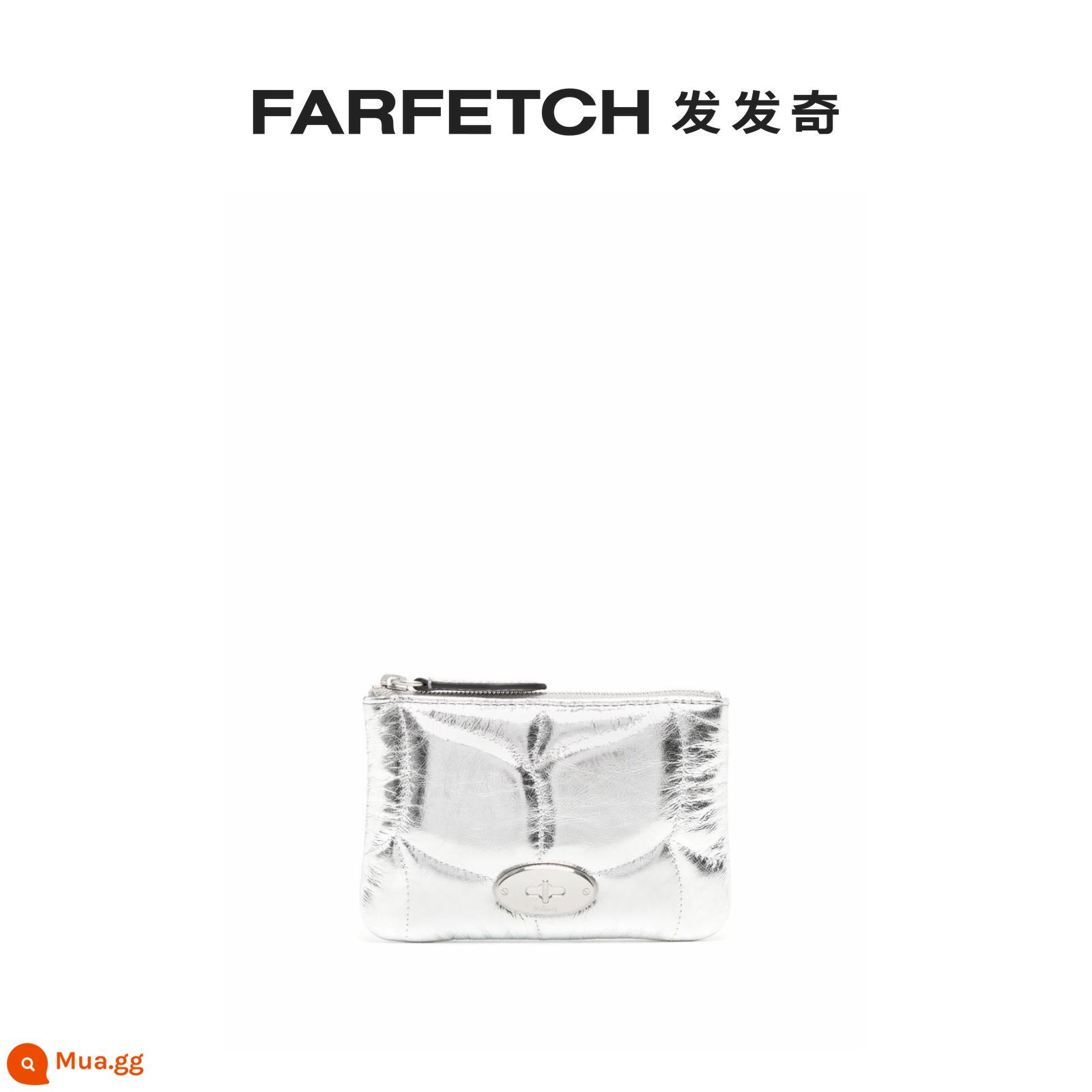 MULBERRY MSS METAL SENSENTORY POCKET POCKET Túi nhỏ Farfetch là lạ - bạc