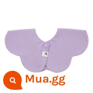 Hàn Quốc Konny Baby Salva khăn cotton Bib, Sách thực phẩm theo phong cách trẻ sơ sinh - hoa oải hương tím