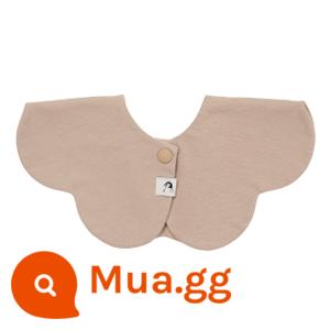 Hàn Quốc Konny Baby Salva khăn cotton Bib, Sách thực phẩm theo phong cách trẻ sơ sinh - kaki nâu