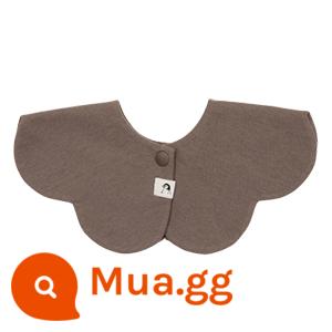 Hàn Quốc Konny Baby Salva khăn cotton Bib, Sách thực phẩm theo phong cách trẻ sơ sinh - Mocha nâu