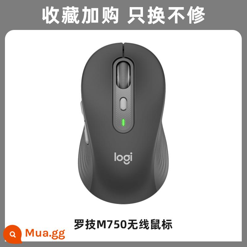 Logitech M750/M750L Mute Chuột Không Dây Bluetooth Kích Thước Model Máy Tính Để Bàn Công Cộng Laptop - M750 [đen]