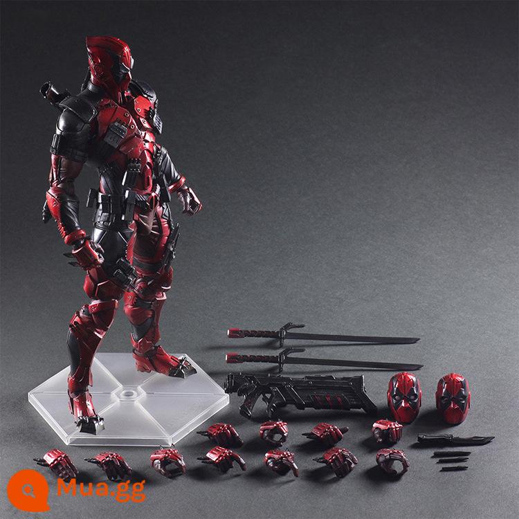 PA thay đổi anime làm bằng tay Tifa Deadpool Batman Nọc Độc Người Nhện Chú Hề Lauder Vật Trang Trí Khớp Di Động Mô Hình - PA Thay đổi-Deadpool-Đỏ