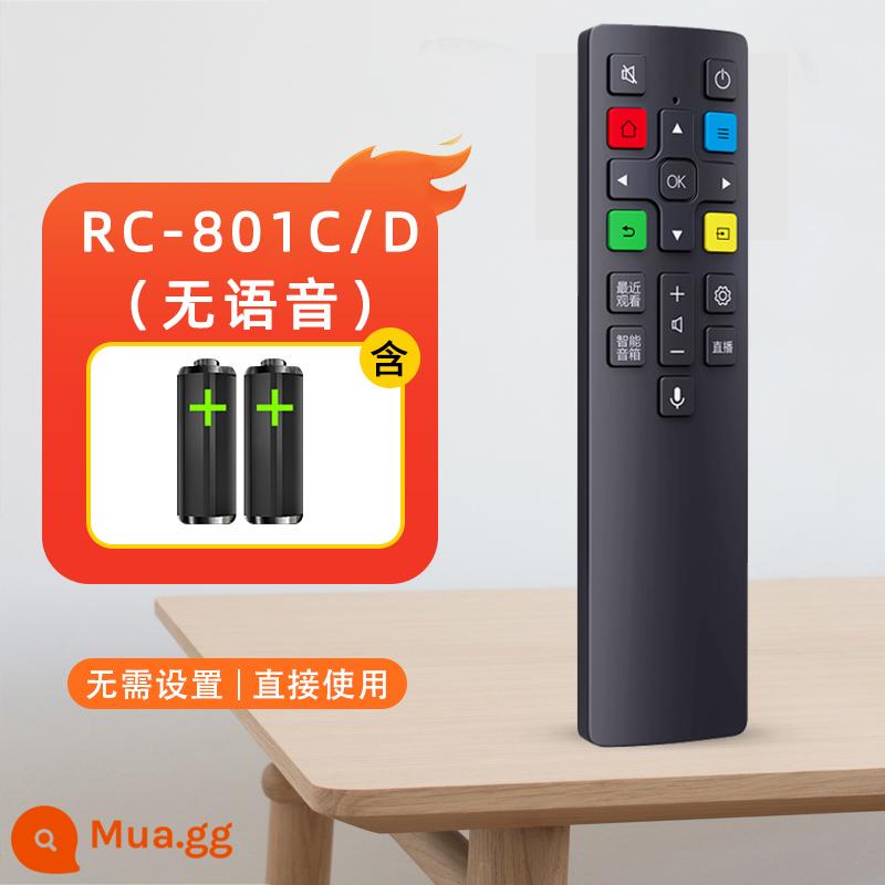 Thích hợp cho điều khiển từ xa TV TCL phổ thông LCD ARC801L giọng nói chính hãng RC801C/D - [RC801D] (không có giọng nói)