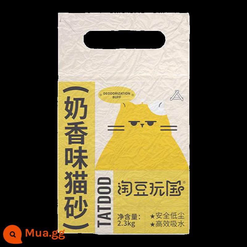 [Nâng cấp mới] Taodou Wanguo hỗn hợp đậu phụ mèo khử mùi cát đậu phụ không bụi có thể xả bồn cầu TATDOD - Hương sữa 1 túi 2.3kg