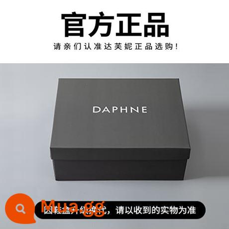 Giày bốt ngắn Daphne dành cho nữ 2023 giày bốt đơn mùa xuân thu mới đế dày cao Giày bốt Martin cổ chữ V đa năng dành cho nữ - giữ nguyên