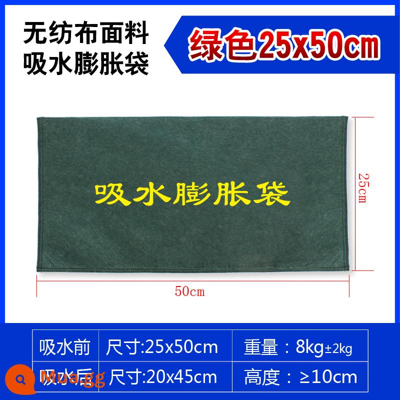 Bao cát đặc biệt để kiểm soát lũ lụt và kiểm soát lũ lụt bạt dày tự hấp thụ nước túi phồng tài sản chống lũ lụt hộ gia đình không thấm nước bao cát chữa cháy - Túi giãn nước tự hút 25*50 cm [không cần cát]