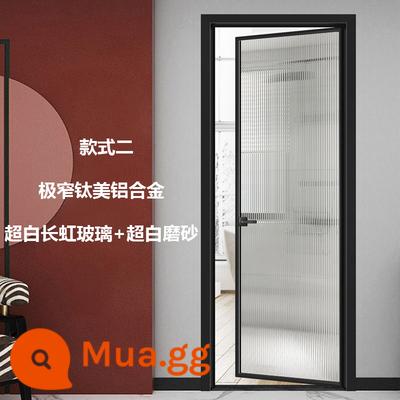 Nhà bếp cực kỳ hẹp cửa Balcony Bánh xe treo Three -Liên kết Trang điểm Phòng Changhong Cửa kính bằng nhôm Di cư hợp kim Tùy chỉnh - Cửa phòng bột cực hẹp Changhong siêu trắng + mờ siêu trắng/㎡