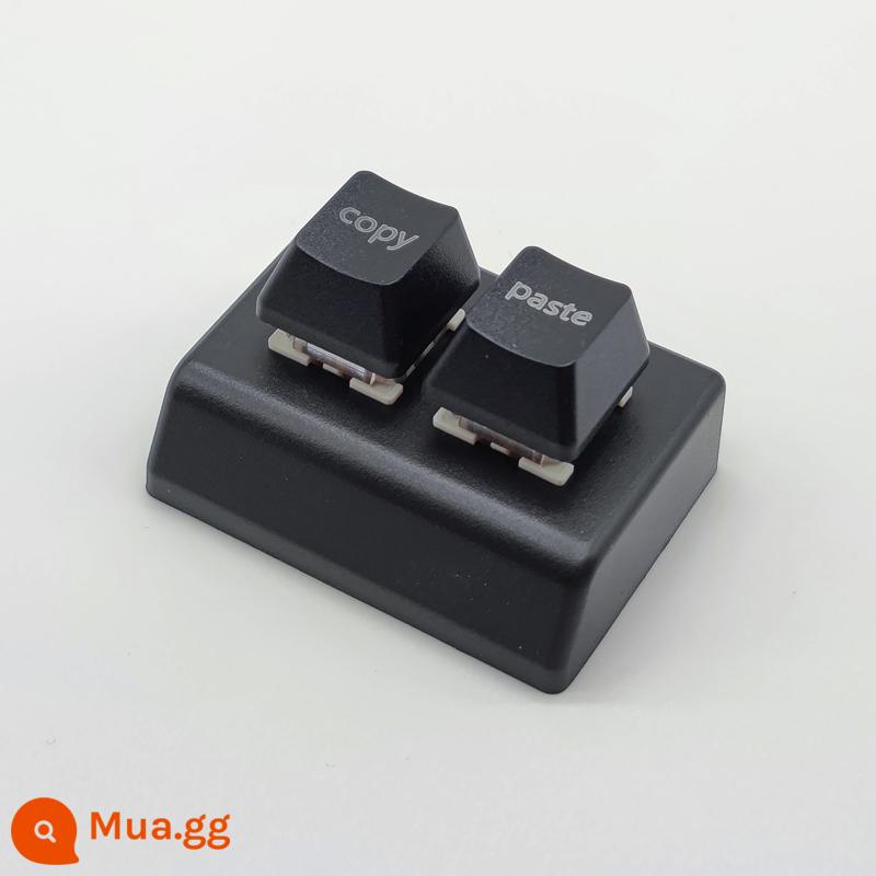 Bàn phím USB 2 phím sao chép và dán mật khẩu một phím kết hợp nhiều phím phím tắt tùy chỉnh phím thay đổi trò chơi âm thanh osu - Sao chép và dán mặc định keycap tiếng Anh đen