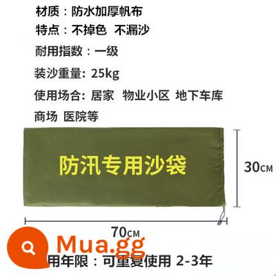 Kiểm Soát Lũ Bao Cát Đặc Biệt Vải Bố Dày Đặc Tính Kiểm Soát Lũ Bao Cát Chống Lũ Hộ Gia Đình Túi Chống Nước Tùy Chỉnh 30*70 - Con dấu dây rút vải dày nâng cấp 30*70 Miễn phí vận chuyển cho đơn hàng trên 20 mặt hàng