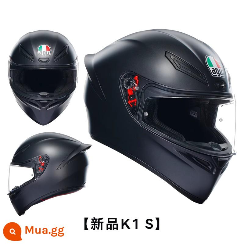 Mũ bảo hiểm AGV K1 chính thức Mũ bảo hiểm đua xe máy Mũ bảo hiểm toàn diện chống sương mù Mũ bảo hiểm cả mặt dành cho nam và nữ Mũ bảo hiểm đua xe máy - ☆K1-S ĐEN MỜ