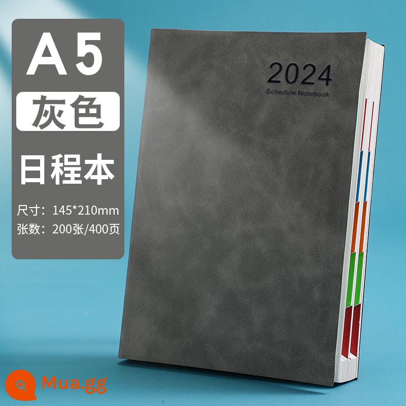 Sổ kế hoạch lịch trình 2023 hướng dẫn sử dụng hiệu quả sổ kế hoạch hàng ngày todolist quản lý thời gian tài khoản tay 365 ngày một ngày một trang lịch notepad học tập sổ ghi chép công việc tùy chỉnh - [Đơn giản 2024] Xám