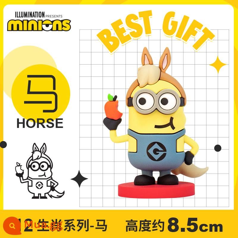 Phổ Hình Minion Cung Hoàng Đạo Mô Hình Tĩnh Vật Trang Trí Hoạt Hình Búp Bê Dễ Thương Quà Tặng Sinh Nhật Năm Mới - Minion 12 Cung Hoàng Đạo-Ngựa