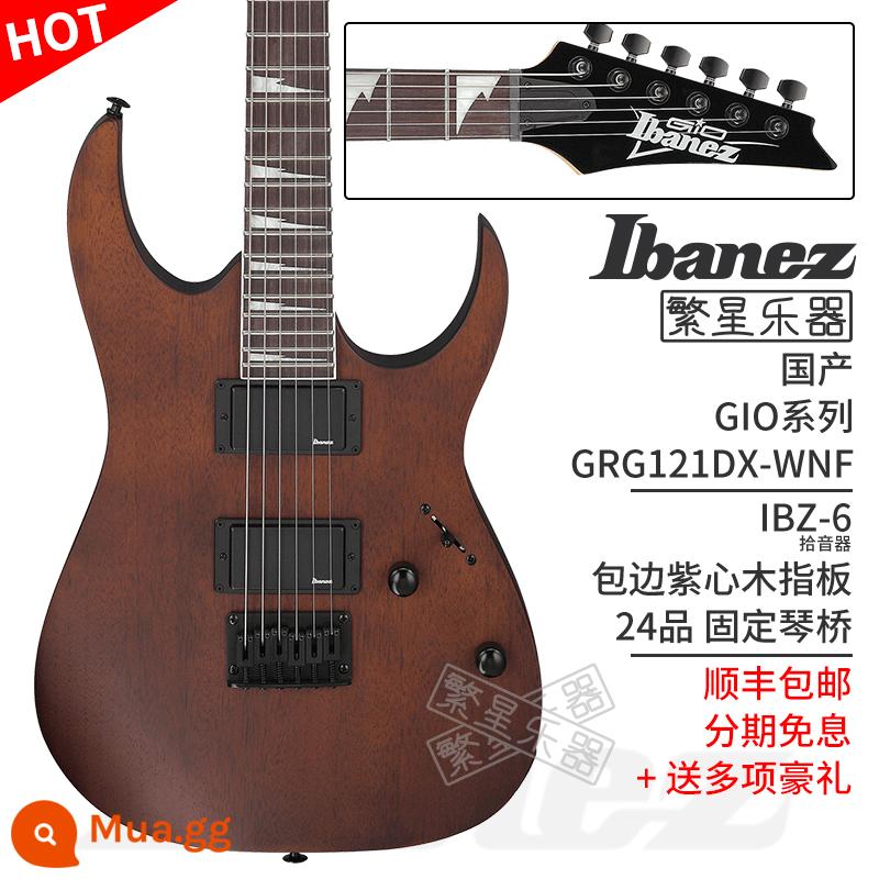 Ibanez Ibanna đàn guitar điện GRX40 GRG220PA GRG121SP GRGR221PA GRG131 - Màu óc chó mờ GRG121DX-WNF