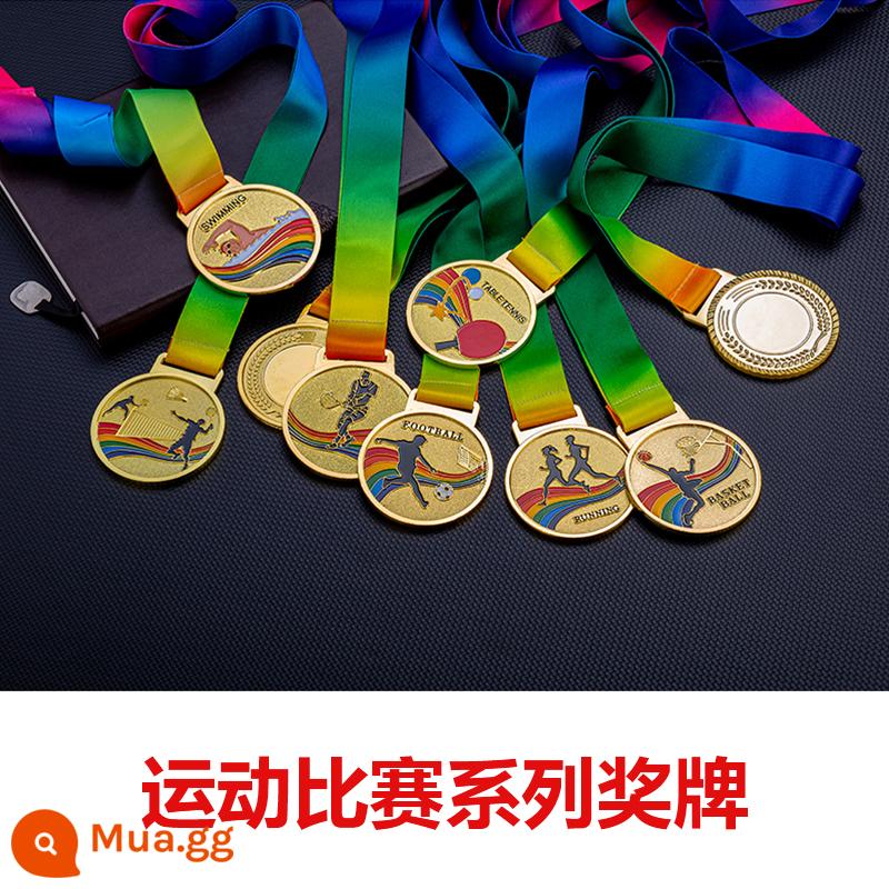 Mô hình pha lê kim loại tùy chỉnh marathon bóng rổ trò chơi bóng đá vô địch Huân chương danh dự trẻ em - Phong cách thể thao kim loại