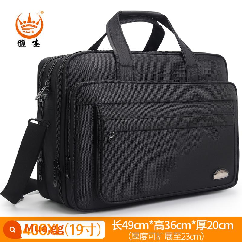 Công Suất Lớn Cặp Xách Nam Công Sở Túi Đựng Laptop Oxford Messenger Tập Tin Túi Công Sở Chuyến Công Tác Chính Thức - [Kích thước lớn] [19 inch] Dài 49cm*Cao 36cm*Độ dày 20cm