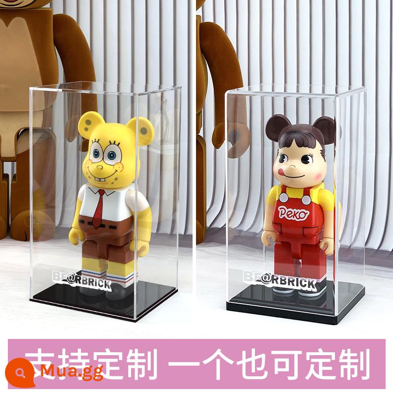 Bearbrick1000% Hộp Hiển Thị Bạo Lực Gấu Khối Xây Dựng Gấu Acrylic Trong Suốt Tích Hợp Hộp Bảo Quản Bụi - Vui lòng liên hệ với dịch vụ khách hàng để biết kích thước tùy chỉnh.