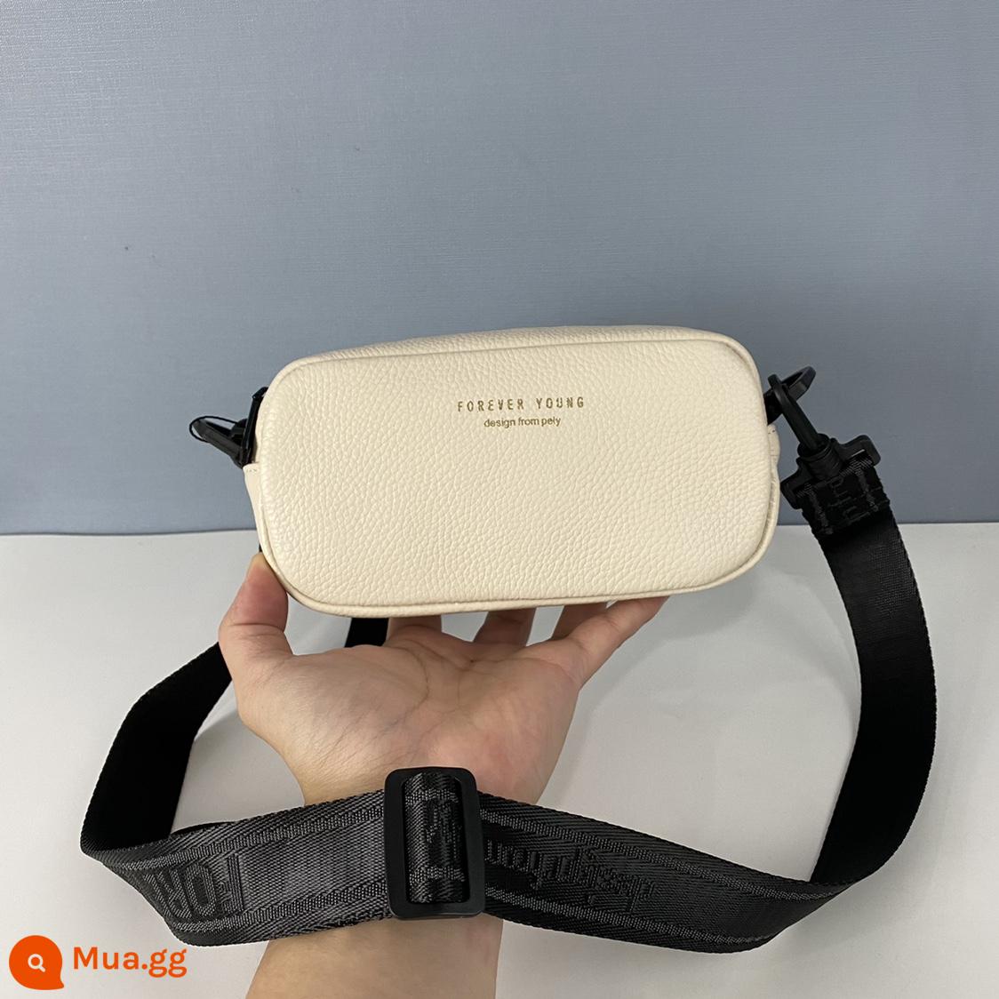 Ngoại thương LW Layer Layer Bag Square Square MỚI Thời trang mới đa năng Đen -Shoulder Messenger Tag Tail Cargo Wide Shel - Be