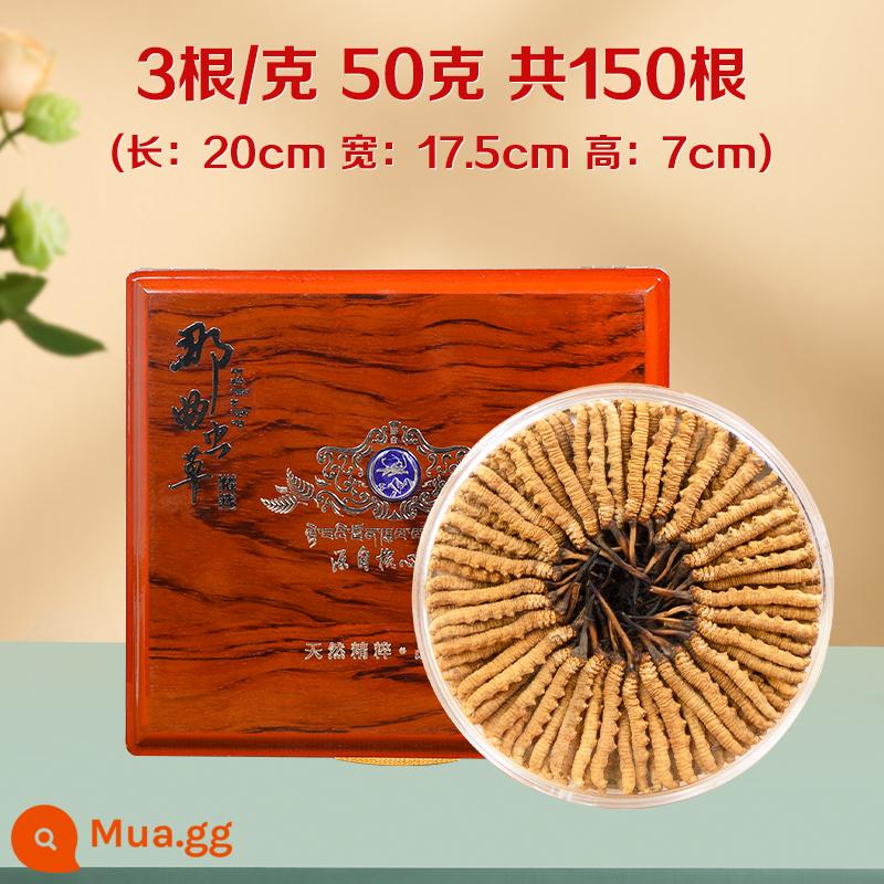 Tây Tạng Naqu Đông Trùng Hạ Thảo Chính Thức Flag Store Xác Thực 10G Hàng Khô Đông Trùng Hạ Thảo Hộp Quà Tặng 50G Quà Tặng Năm Mới - 3 que/g 50g 150 que [Miễn phí 19 que khi đặt hàng]