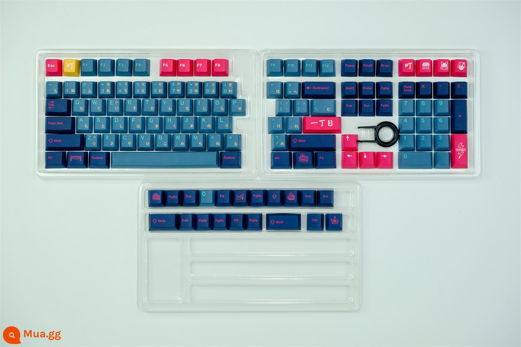 Keycaps Kabukicho 129 phím PBT chiều cao ban đầu bàn phím cơ thăng hoa phù hợp để tùy biến - keycap 129 phím