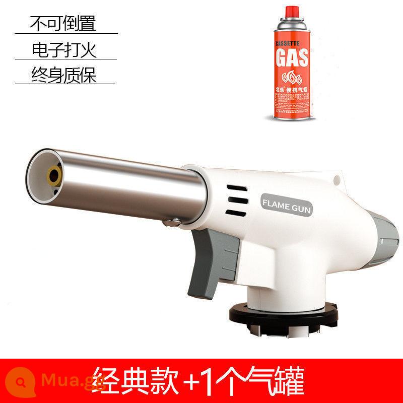 Băng cassette bình gas lửa súng blowtorch đốt lông heo đánh lửa nướng gas súng hàn ngọn lửa đốt thịt đầu súng phun hộ gia đình - Cổ điển + 1 bình gas