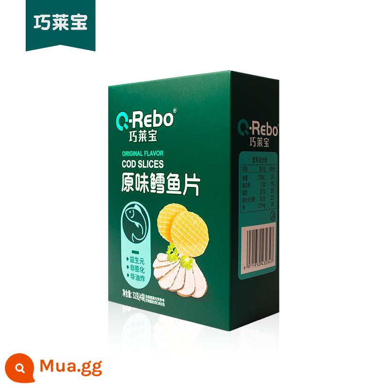 Qiaolaibao Original Tôm Chips Cod Fish Fillet 32g Vị giòn Đồ ăn nhẹ bổ dưỡng cho trẻ Giòn không phồng - hương vị cá tuyết