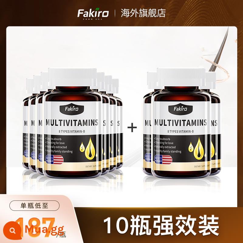 Viên nén hợp chất bảo vệ da đen cao cấp biotin nhập khẩu chính hãng vitamin B6b7 tóc đen công nghệ mới unisex - Gói giá trị 10 chai