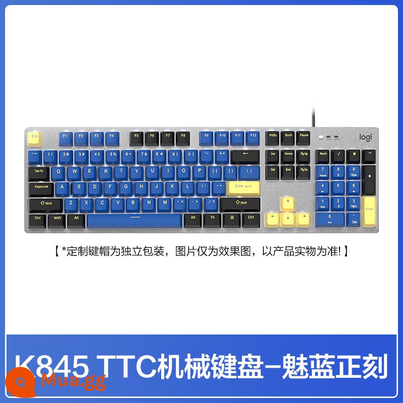 Logitech K845 Bàn Phím Cơ Có Dây Đèn Nền PBT/ABS Keycap Văn Phòng Chơi Game Trò Chơi Máy Tính Nữ 215 - Bàn phím cơ k845 TTC [PBT Meilan khắc chính hãng]