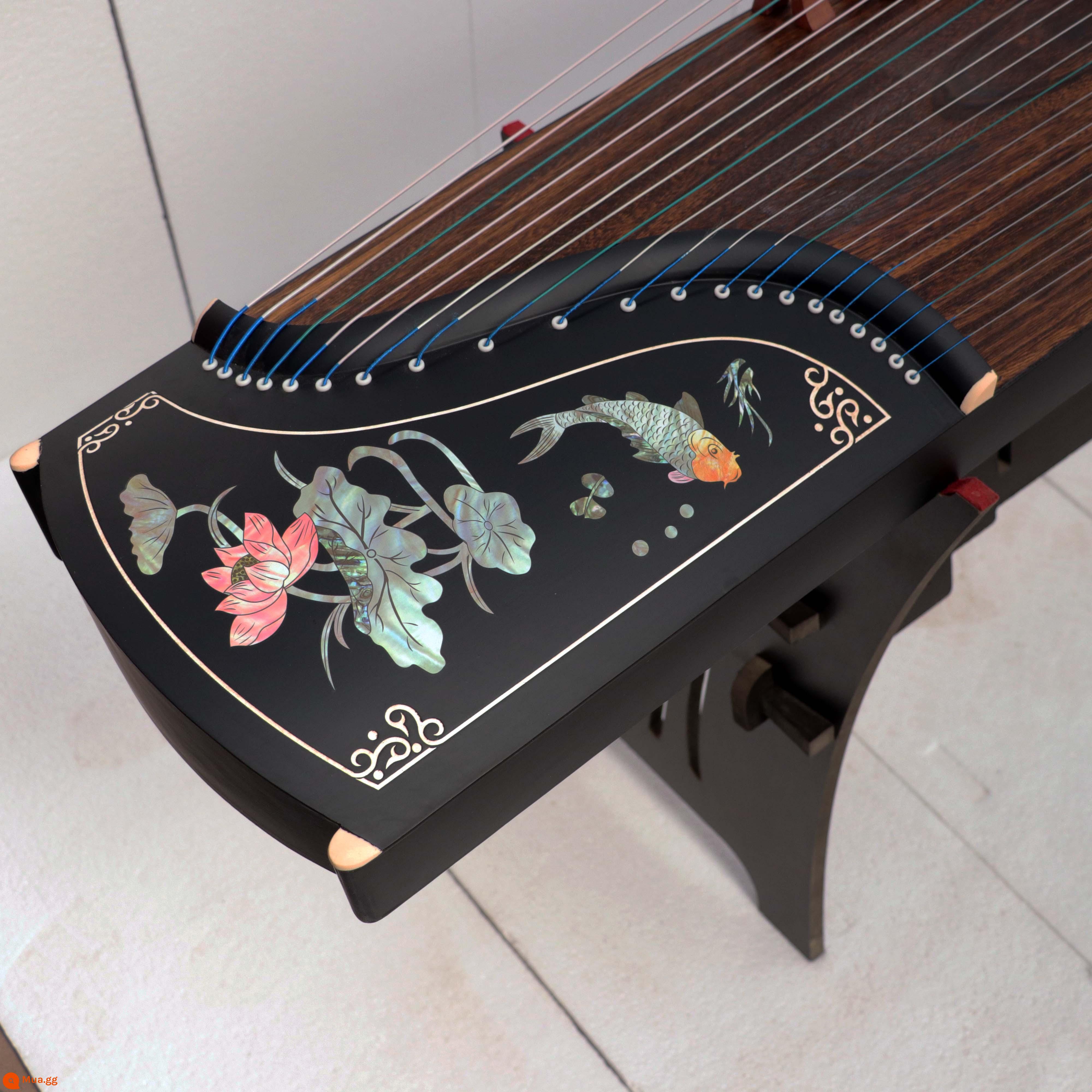 Đàn guzheng 163 mới dành cho người mới bắt đầu tham gia nhà sản xuất gỗ mun guzheng nhỏ cầm tay 125cm cấp thứ mười - Cá 163cm chơi sen