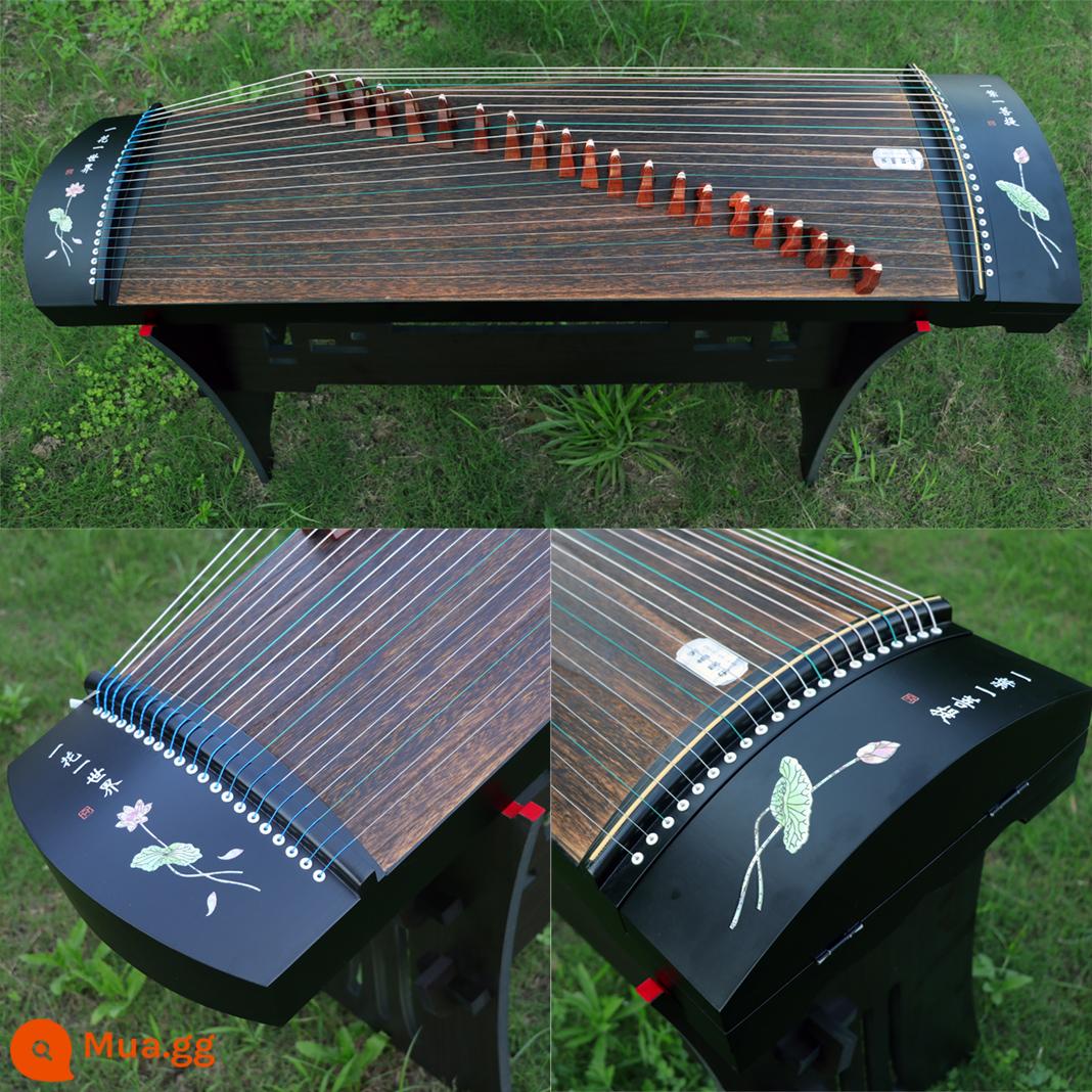 Đàn guzheng 163 mới dành cho người mới bắt đầu tham gia nhà sản xuất gỗ mun guzheng nhỏ cầm tay 125cm cấp thứ mười - 125cm, một bông hoa, một thế giới