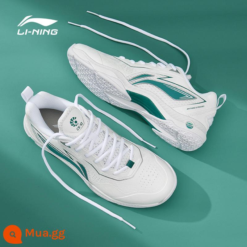 Cửa hàng hàng đầu chính thức của Li Ning trang web chính thức giày cầu lông nam và nữ chính hãng giày thể thao thi đấu thoáng khí chống trượt chuyên nghiệp - Màu xanh vịt trắng tiêu chuẩn