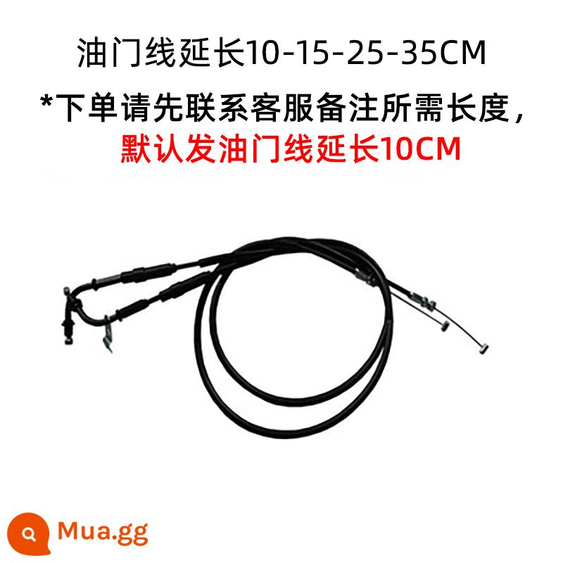 Thích hợp cho Xiangshuai Cangyun XS300/Cangyun 500 sửa đổi chắn bùn phía trước và phía sau đuôi ngắn nắp trung tâm phía sau kệ túi bên - Phần mở rộng cáp ga. Vui lòng lưu ý chiều dài trước khi đặt hàng.