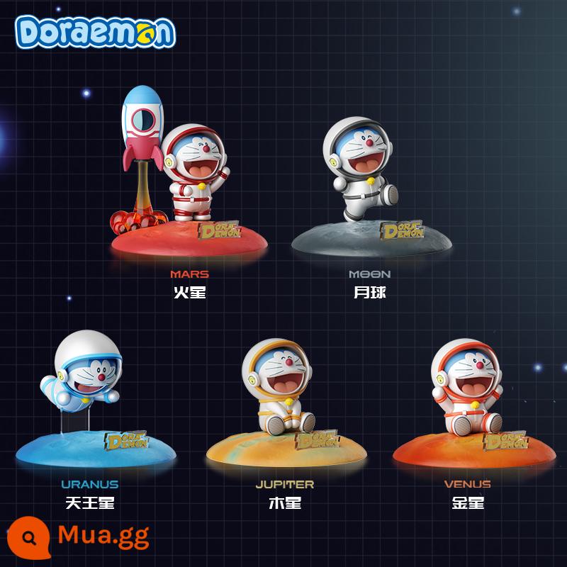 Doraemon Hành Tinh Hạnh Phúc Giá Đỡ Điện Thoại Không Gian Dễ Thương Jingle Doraemon Triều Đồ Chơi Không Gian Mù Hộp Trang Trí - Gói A [Hành tinh hạnh phúc 5 miếng không lặp lại, đóng gói trong hộp rời không có hộp lớn]