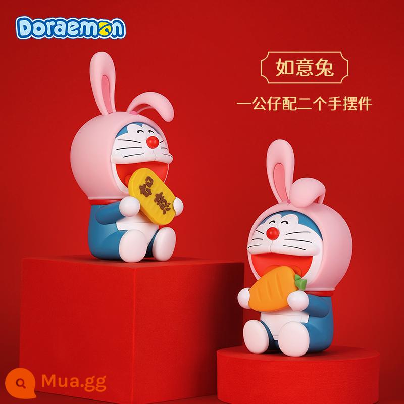 Doraemon Hành Tinh Hạnh Phúc Giá Đỡ Điện Thoại Không Gian Dễ Thương Jingle Doraemon Triều Đồ Chơi Không Gian Mù Hộp Trang Trí - [Thỏ Như Ý] Phong cách mới cho năm Mão