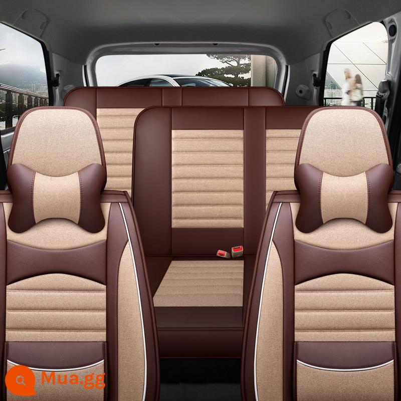 Bọc ghế Wuling Hongguang S PLUS được bao quanh hoàn toàn bởi S1/3 Jiachen Journey Glory V Baojun 730 vải lanh bảy chỗ - Xe 7 chỗ màu be vải lanh (một mảnh hàng ghế giữa)