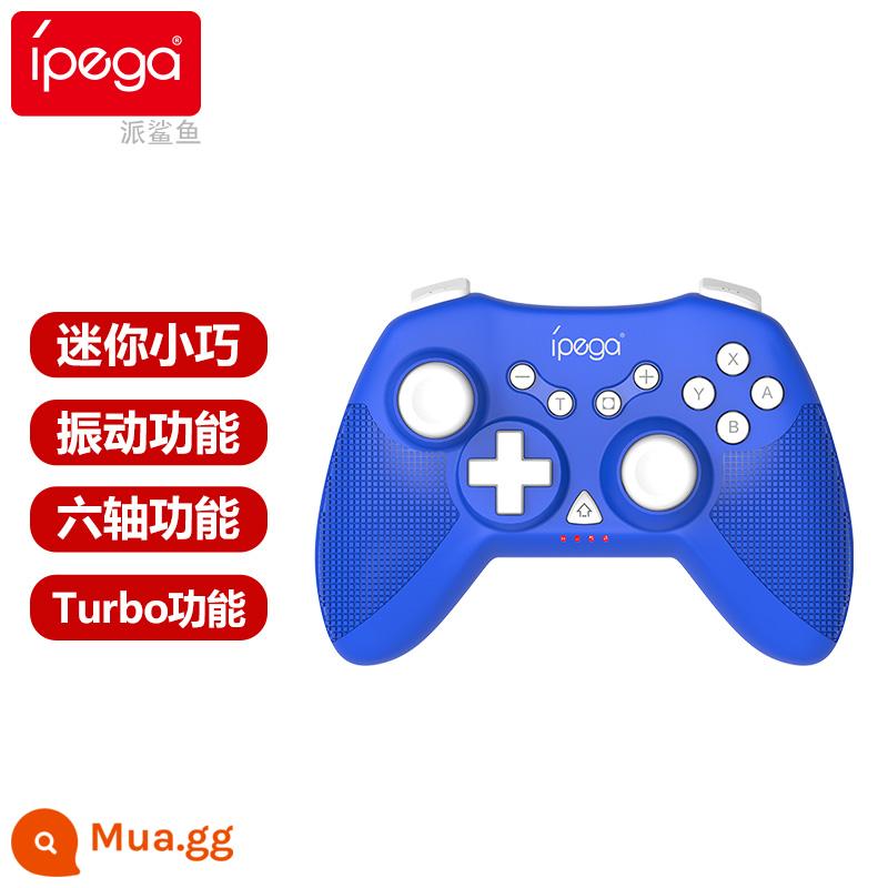 Pai Shark ipega PG-SW022 Triangle Man Switch Tay cầm NSpro Bluetooth không dây mini có rung somatosensory bùng nổ Tay cầm có dây PS3PC Monster Hunter - màu xanh da trời