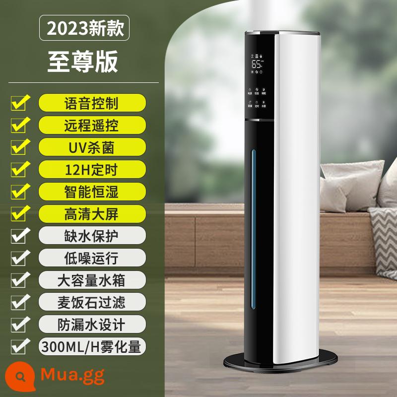 [Mới 2023] Máy tạo độ ẩm đặt sàn của Đức dành cho gia đình, phòng ngủ im lặng dành cho phụ nữ mang thai và trẻ sơ sinh xịt phòng không khí - [Phiên bản cực đoan] + (điều khiển bằng giọng nói + khử trùng thông minh + điều khiển từ xa)