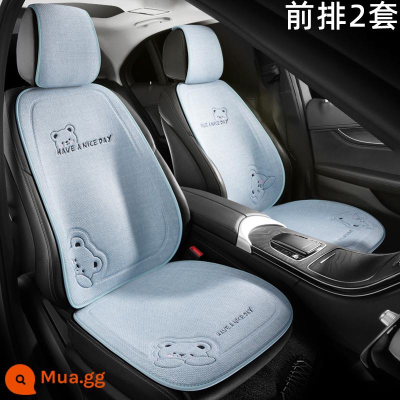 BYD Dolphin Qin Plus DMi Song Pro plus Han Yuan Tang e2 đệm ô tô bốn mùa bọc ghế đa năng - [Xanh Tươi] 2 đệm ghế trước + 2 tựa lưng + 2 mũ đội đầu