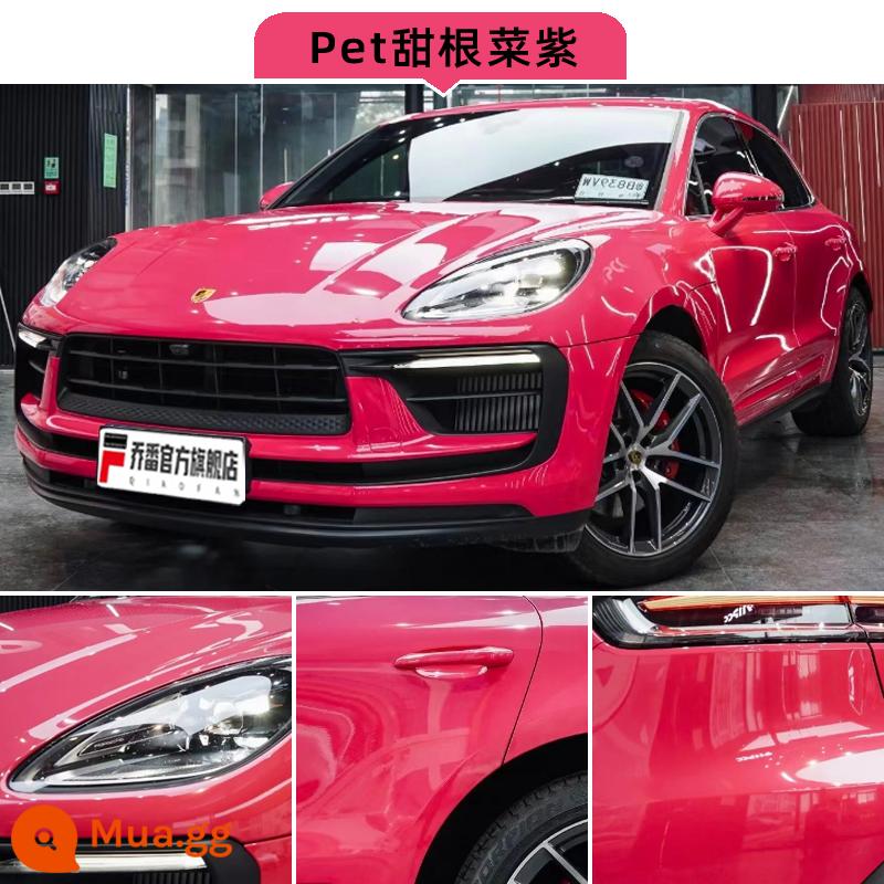 Film đổi màu xe Crystal Nado Grey PET Piano Black Body Film Khaki Green Full Car Film Thi công trên toàn quốc - Crystal Beetroot Purple (Gói lắp đặt toàn quốc) Chất liệu PET