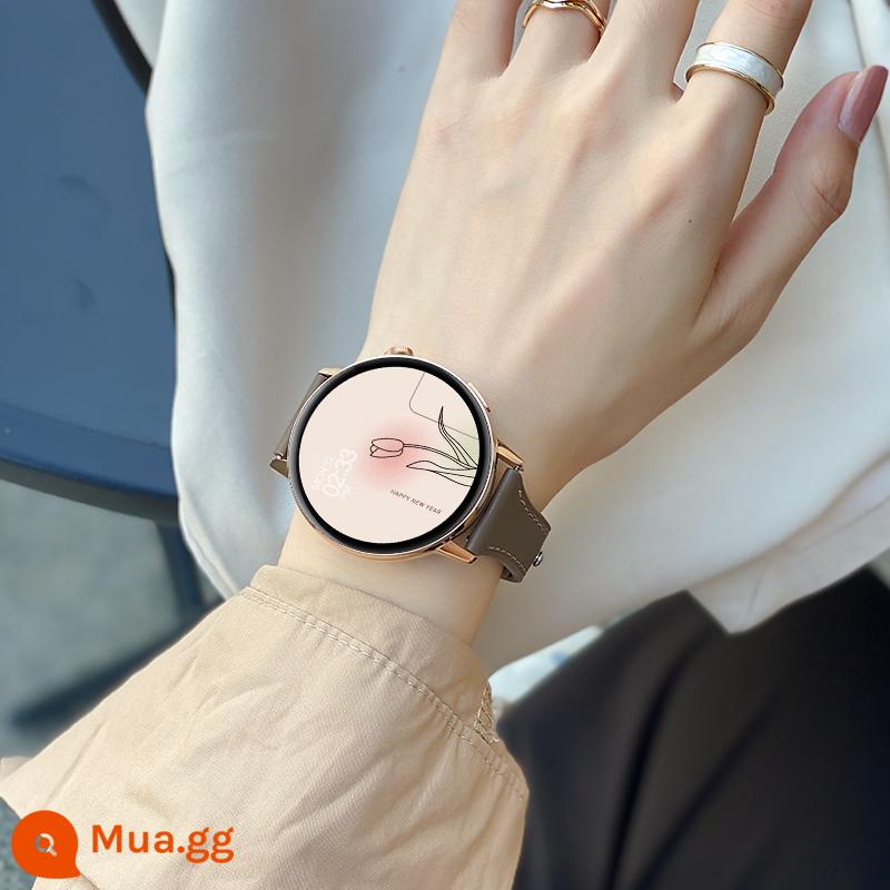 Smart Watch Girl Bluetooth Điện thoại Đa chức năng phù hợp cho Oppovivo Mobile Phone Health Vòng tay thể thao mới - vành đai màu caramel