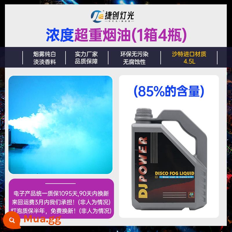 Thanh giai đoạn cột khí carbon dioxide máy hộp đêm máy phun đầy màu sắc ktv hiệu suất đám cưới băng khô LED sương mù máy - [Thân thiện với môi trường] 4,5 lít tinh dầu nặng (4 chai trong 1 hộp)