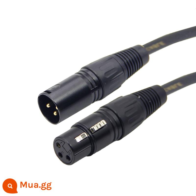 XLR nam đến nữ dòng để Lotus xlr cân bằng dòng micro dòng khuếch đại mixer cáp âm thanh nam đến nữ để - Dây kẹp tóc nam nữ mạ đen