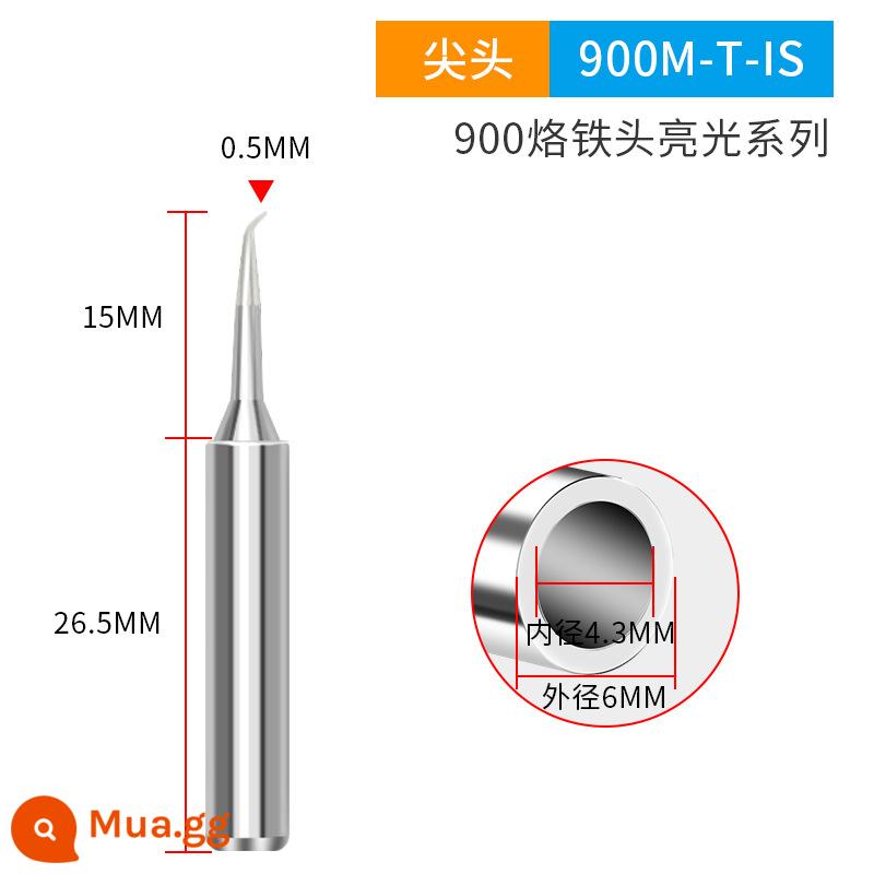 Đầu hàn đa năng 900 làm nóng bên trong thân thiện với môi trường Đầu hàn chống oxy hóa ăn mòn Tay cầm 907 Trạm hàn 936 Đầu hàn sắt - Đầu cong IS/gói đơn