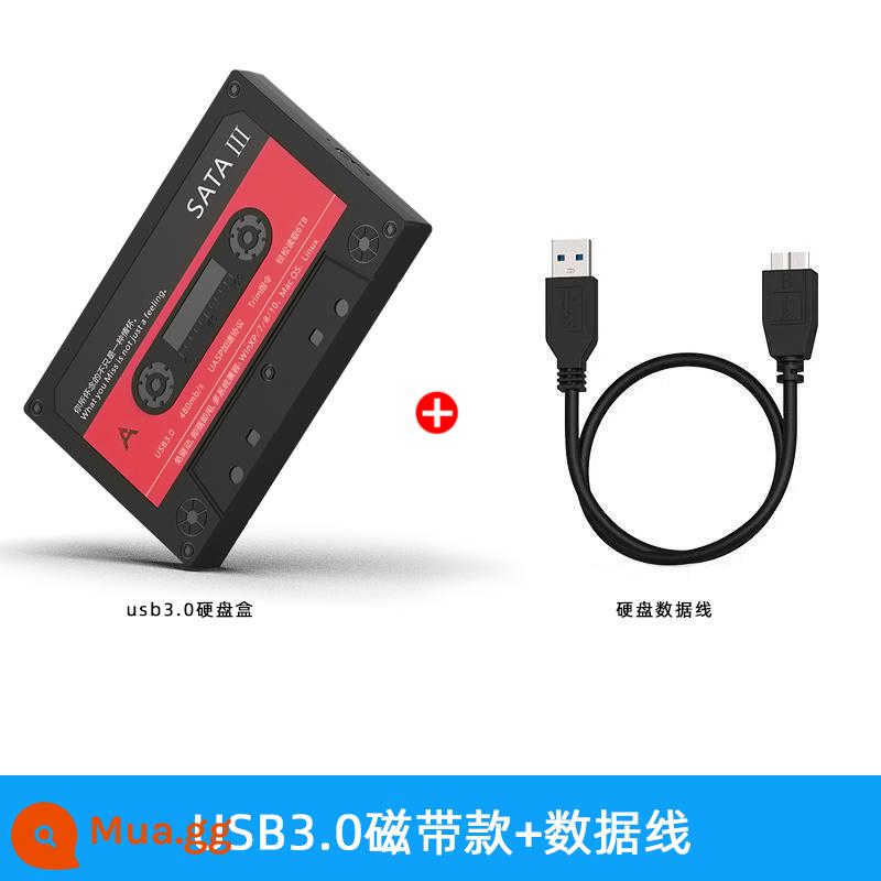 Ổ Cứng Di Động Hộp 2.5 Inch Cơ Thể Rắn Sửa Đổi Hộp Bên Ngoài Đầu Đọc USB Tốc Độ Cao Đa Năng - Băng âm thanh USB3.0 + cáp dữ liệu