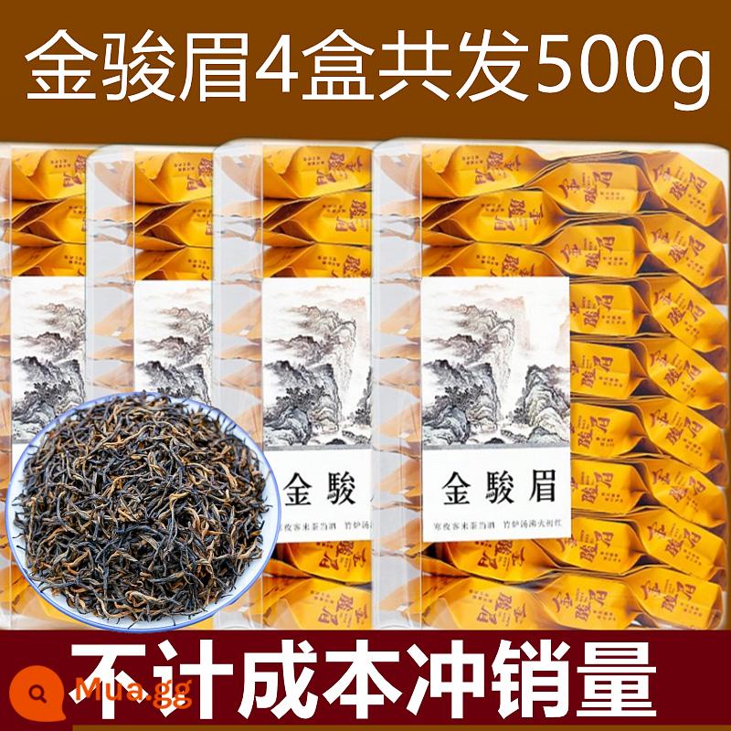 Hai loại trà đỏ lớn Jin Junmei trà đen hương thơm mạnh loại không đặc biệt Trà Lapsang Souchong 2022 trà mới hộp quà 500g - 502g