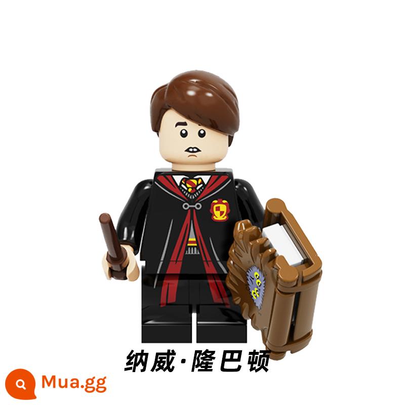 Tương thích với LEGO Harry Potter bơm nhạc hình Bella Dumbledore James Potter Pomona đồ chơi lắp ráp - Neville